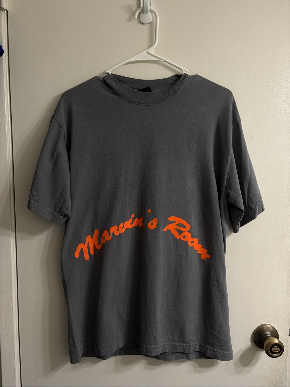 Drake Related Graphic Tee with Orange Font. Marvin’s Room